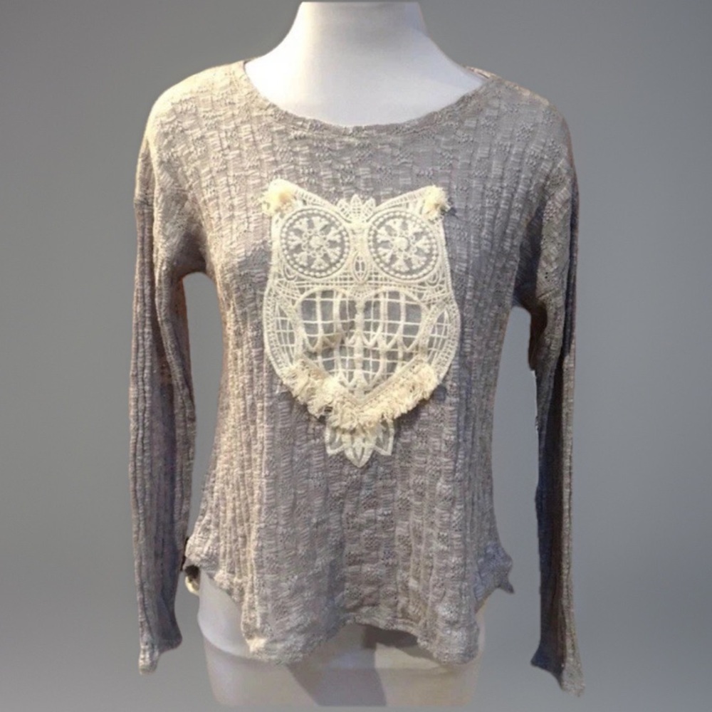 Almost Famous OWL Thing Sweater Shirt Top